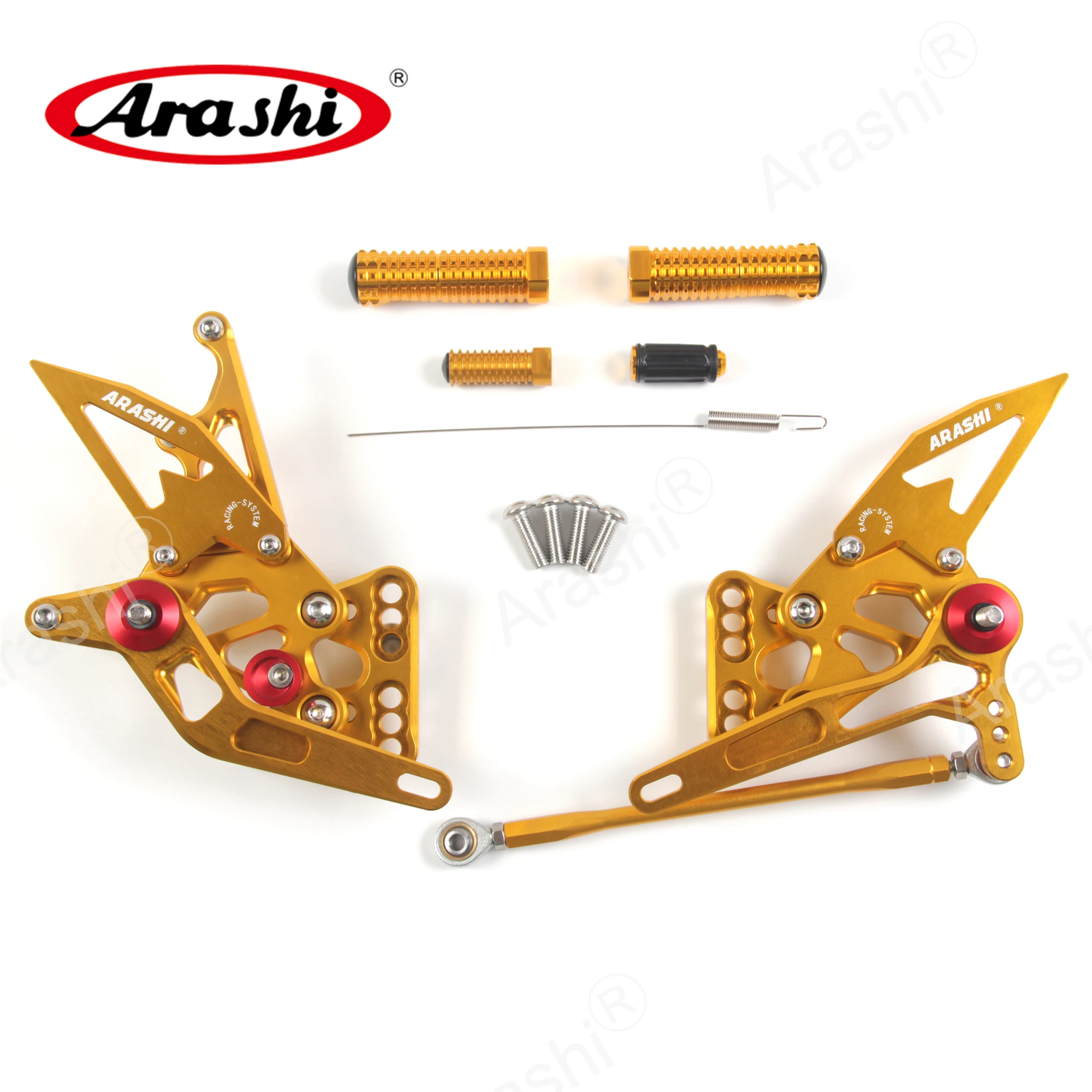 Arashi для SUZUKI GSXR1000 2005 2006 K5 K6 1 комплект ЧПУ Райдер задний Регулируемая подставка ног