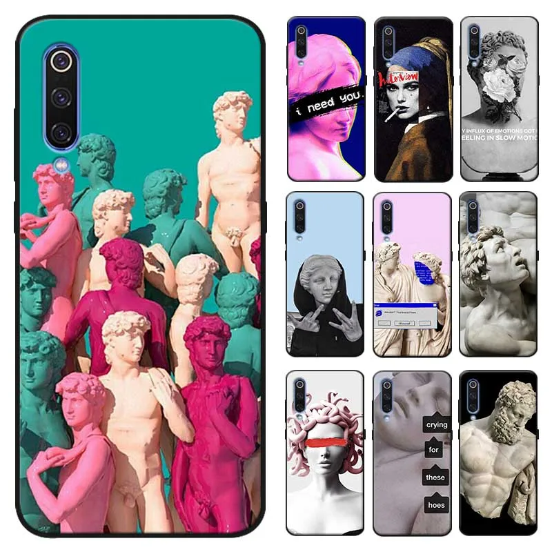 

Alternative statue art david Printing Drawing Phone Case for xiaomi mi 9 9t se mi 8 pocophone f1 mix 3 Soft silicone Cover