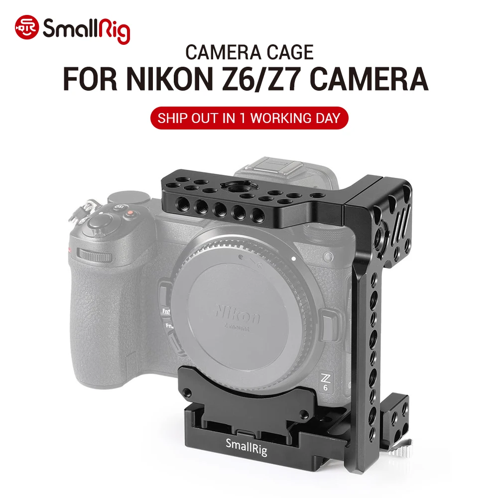 Клетка SmallRig Z7 для камеры Nikon Z6 и с быстросъемной пластиной Manfrotto 2262|Клетки камер| |