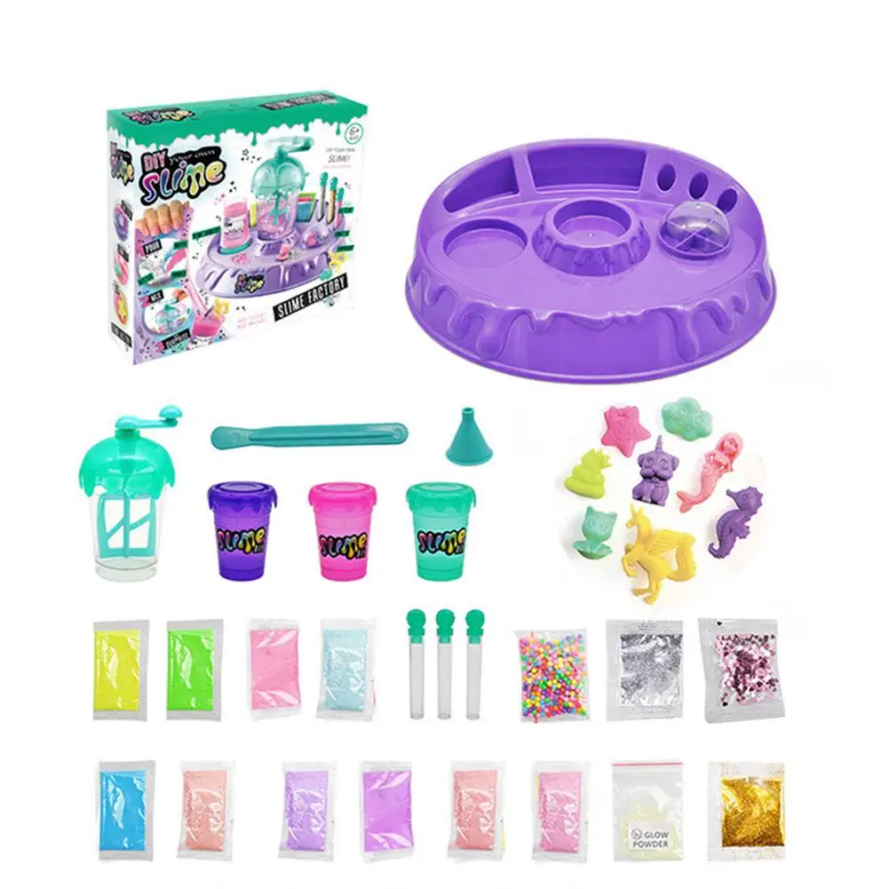 

Clay Slime SlimmDIY Crystal Mud Rocking Powder Mud Set Transparent Magic Plasticine Nose Mud Mud Base Children Toy Magic Mud