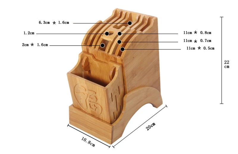 Wood knife holder9