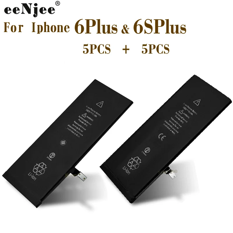 Eenjee Phone Battery 5pcs Batteries For Iphone 6 Plus And 5pcs