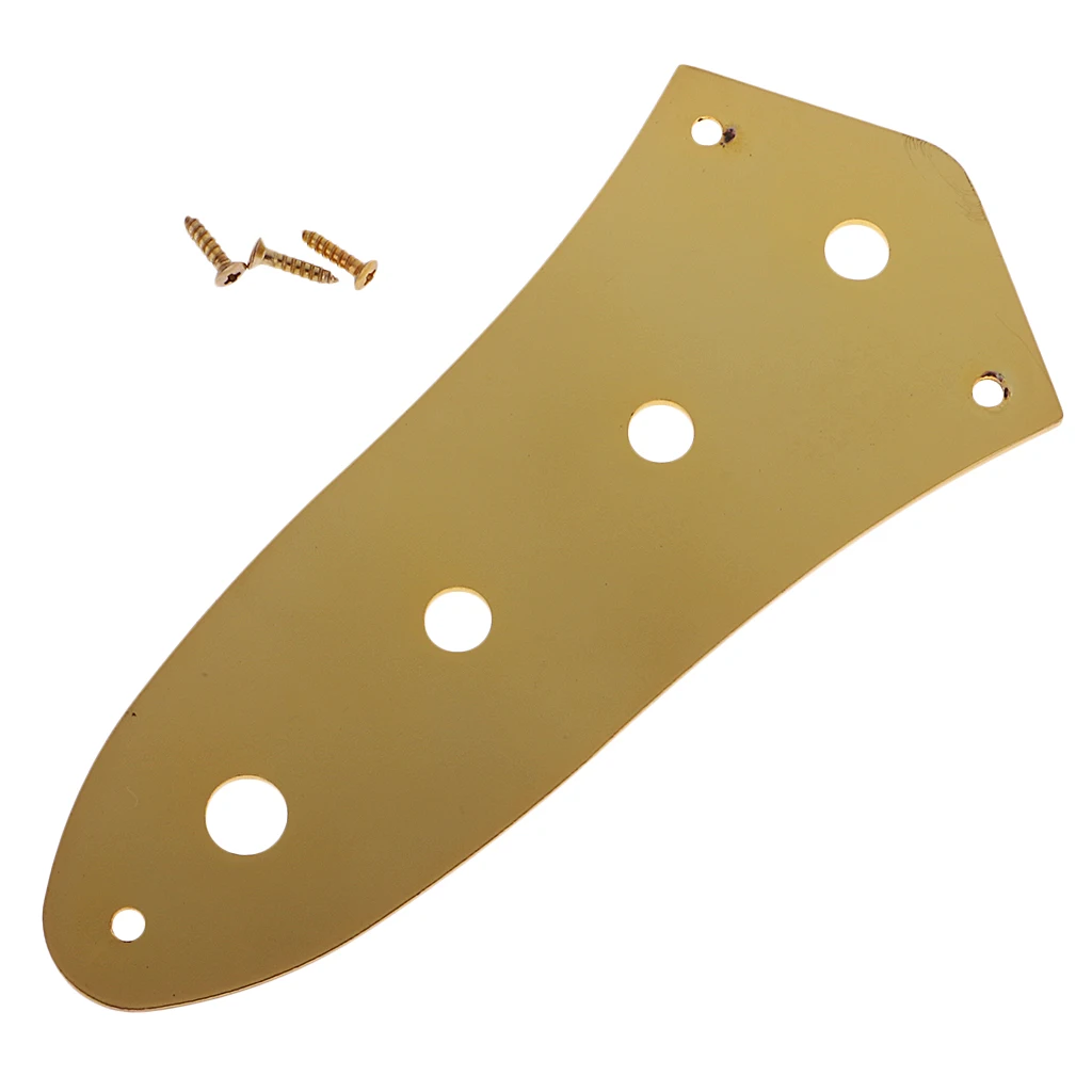 Tooyful 4 Holes Vintage Control Plate Metal For Jazz JB Style Bass Instrument Accessories