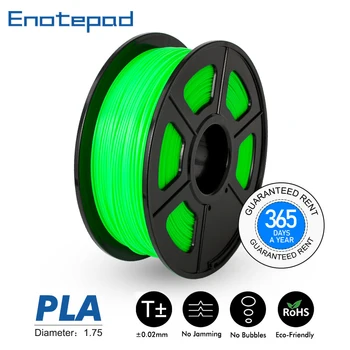 

SUNLU PLA 3D Printer Extruder PLA Filament 1.75mm 1KG 2.2lbs with Spool No Bubble Eco-friendly Polycarbonate Plastic