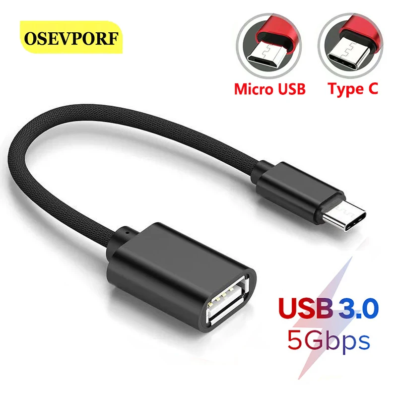 Переходник с USB C на кабель OTG кабели Micro папа 3 0 мама конвертер для MacBook Pro Samsung