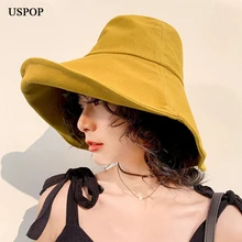 USPOP новые летние шляпы женские шляпы с большим козырьком шляпы от солнца