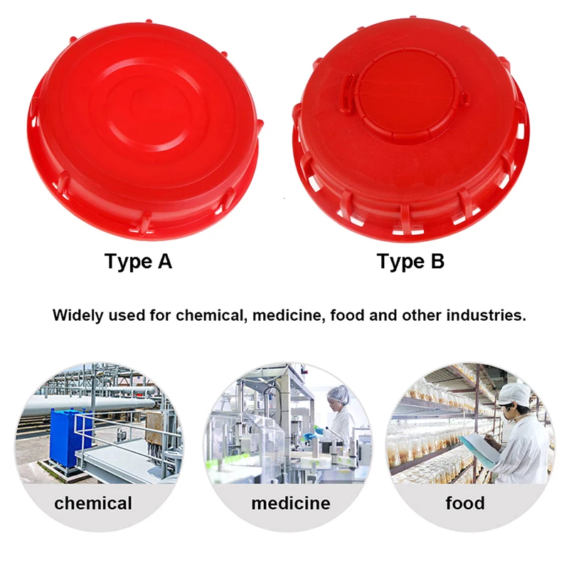 Tote Tank Lid Breath Cover Fitting IBC Ton Barrel Cover Cap 16.3CM With Gasket With Venting Plastic