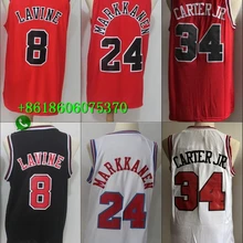 A+++ Chicago CHI Качественная мужская футболка для взрослых#8 Zach LaVine#24 Lauri Markkanen#34 Wendell Carter Jr