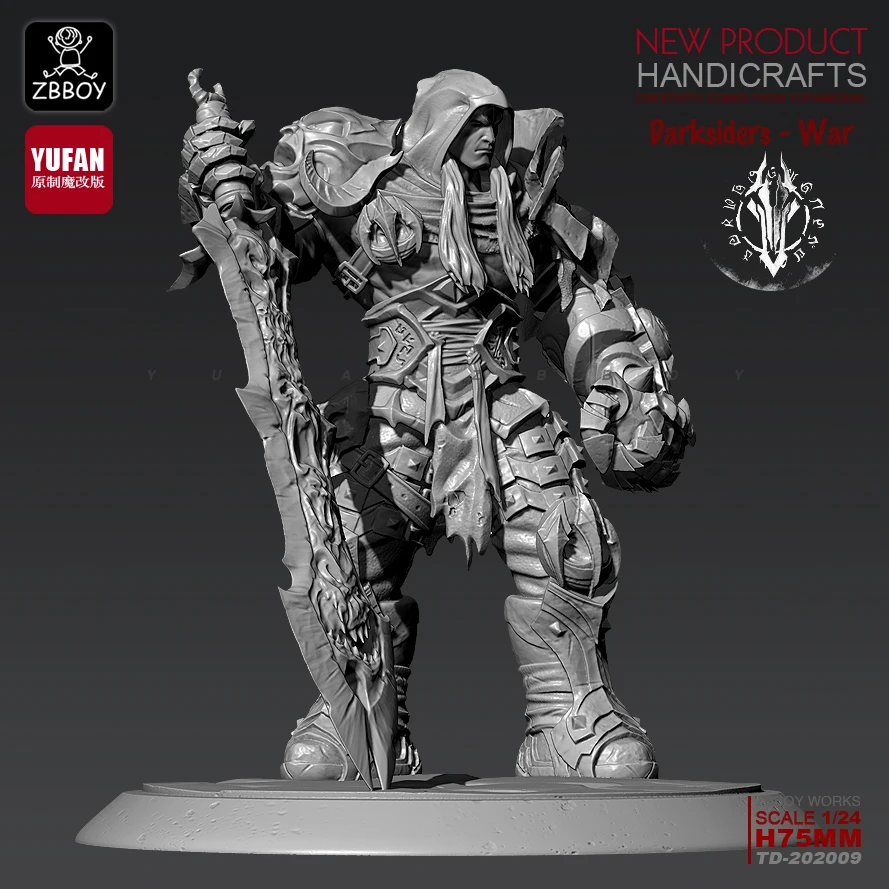 Tanie 1 24 zestawy żywiczne rysunek ciemna krew, żywica żołnierz samodzielnie zmontowany TD 202009