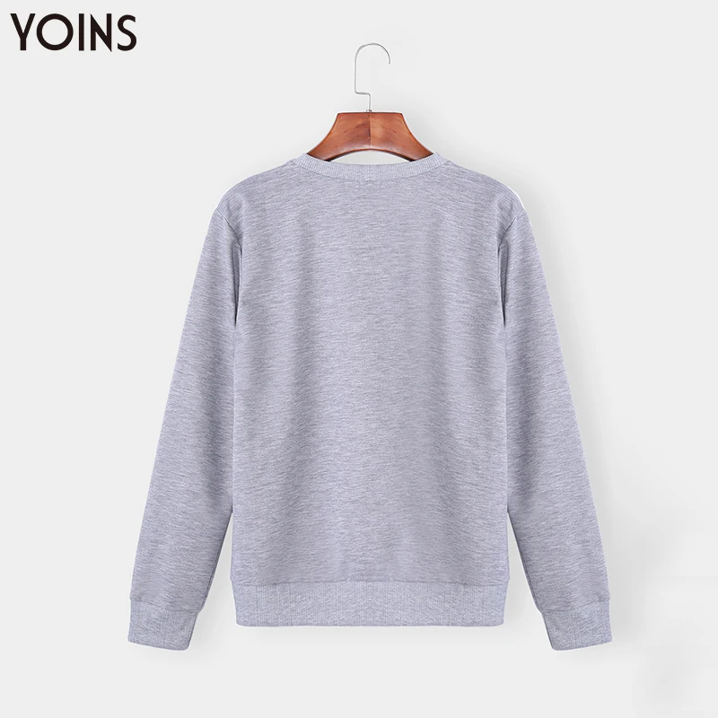  YOINS 2019 Spring Autumn Hoodies Sweatshirts For Girls Ice Cream Printing Round Neck Long Sleeves B