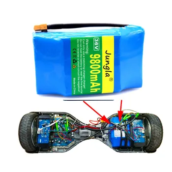 

10s2p 36V lithium ion rechargeable battery 9800mah 9.8ah battery pack electric balance vehicle torsion car