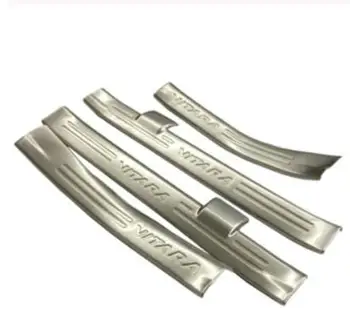 

Car Styling For Suzuki Vitara 2015 2016 2017 2018 inside Door Sill Scuff Plate Welcome Pedal Stainless Steel Accessories