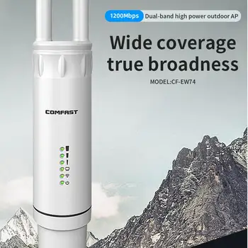

High Power AC1200 Outdoor Wireless Wifi Repeater AP/WIFI Router 1200Mbps Dual Dand Long Range Extender