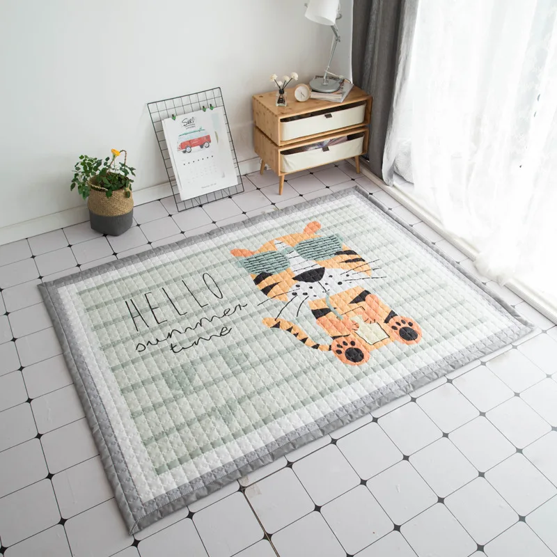 145*195 см Nordic Стиль Детские Play Mat 1 5 думаю младенческой ковры детские ползать татами