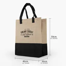 Многоразовая большая сумка для покупок с буквенным принтом, сумка для хранения продуктов, органайзер 517D