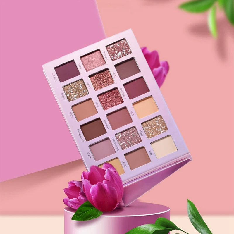 18-color Shimmer Matte Long-lasting Waterproof Smudge-proof Easy To Color Eye Shadow Delicate And Soft Powder Quality.w - Цвет: A