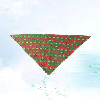 

1PC Comfortable Soft Cute Breathable Christmas Tree Dog Bib Dog Neckerchief Dog Triangular Bandage Saliva Towel Pet Accessories