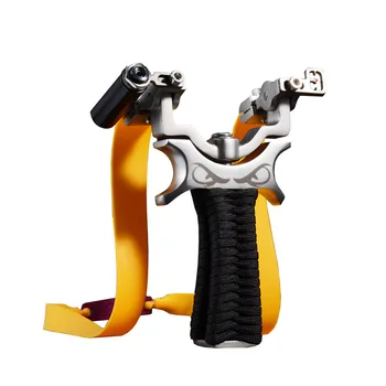 

New High-precision Stainless Steel Outdoor Sports Powerful Laser Infrared Aiming 360-degree Rotating Flat Leather Slingshot Rack