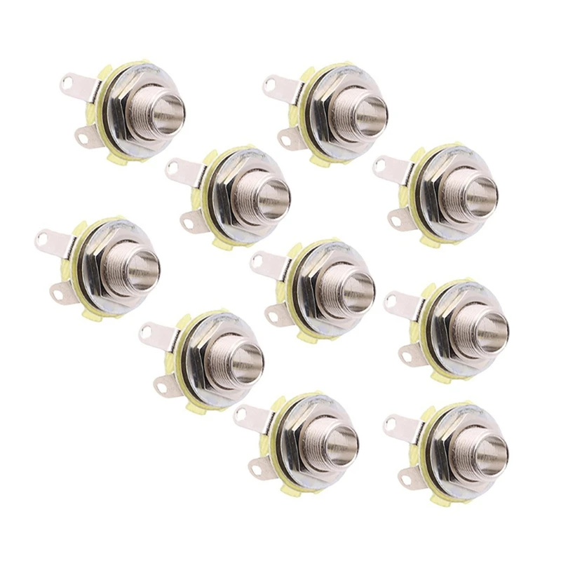 10Pcs Full-Contact Output Jack For Guitar/Bass With Mounting Hardware | Спорт и развлечения