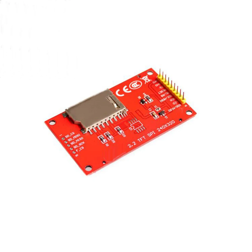 2,2 дюймовый SPI TFT lcd модуль последовательного порта с адаптером PCB 240x320 Micro SD экран ILI9341 2,2 дюймовый светодиодный дисплей для Arduino
