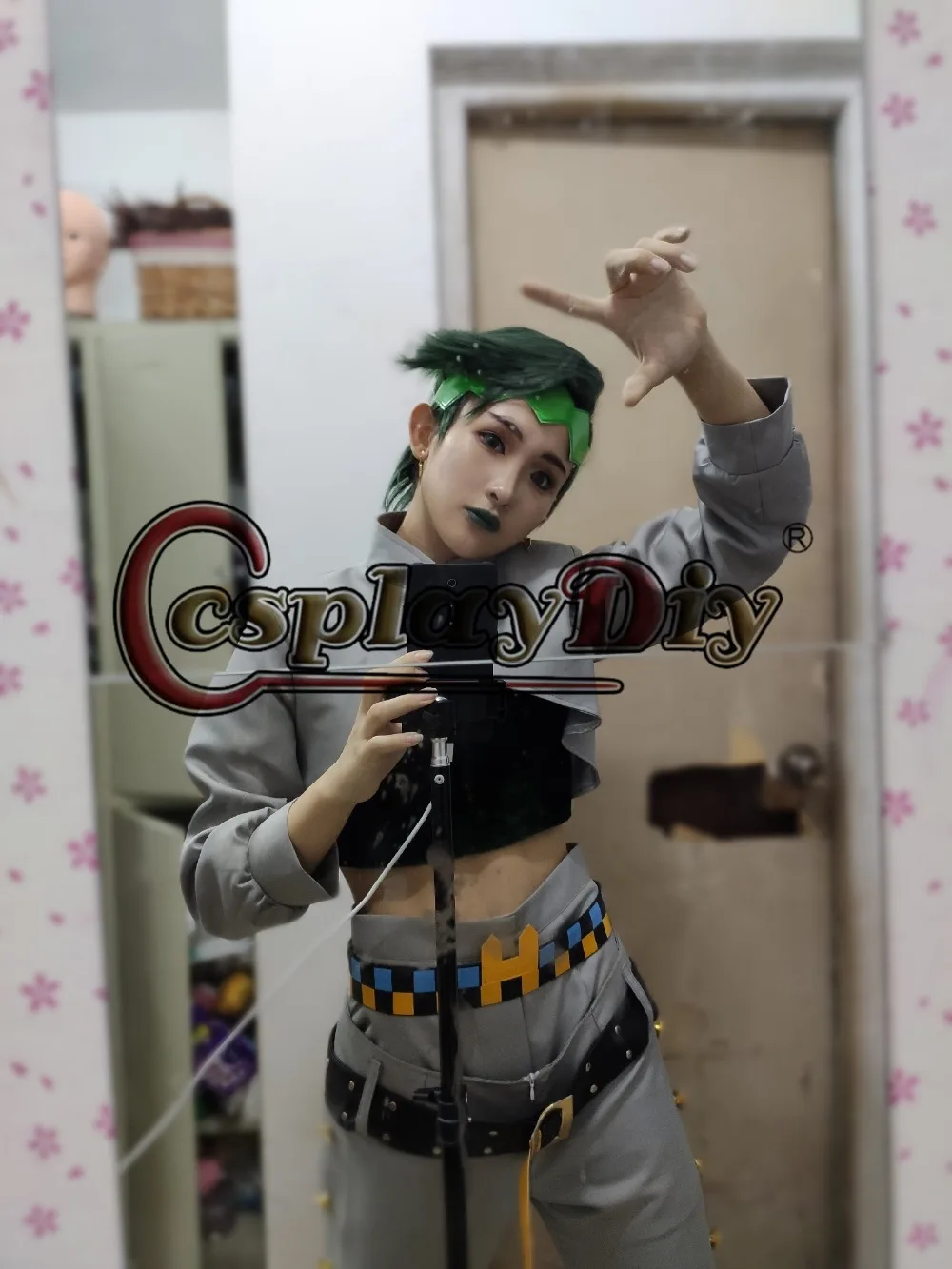 Косплэй diy JoJo невероятное приключение алмаз ломкий Косплэй кисибэ Рохан костюм одежда унисекс изготовленный на заказ костюм для Хэллоуина