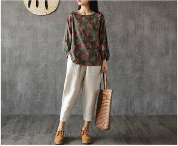 

Loose Cotton Linen Pants Women Summer Harem Pants Breathable Ankle Length Pants Korean Leisure Hallen Pants Plus Size 4XL
