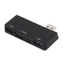 USB 3,0 Многофункциональный узловой центр адаптер MICRO Card Reader TF для microsoft Surface Pro
