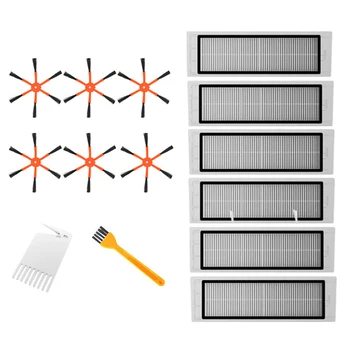 

6 Side Brush + 6 HEPA Filter Suitable for Xiaomi Vacuum 2 Roborock S50 for Xiaomi Roborock Mi Robot Parts Filters