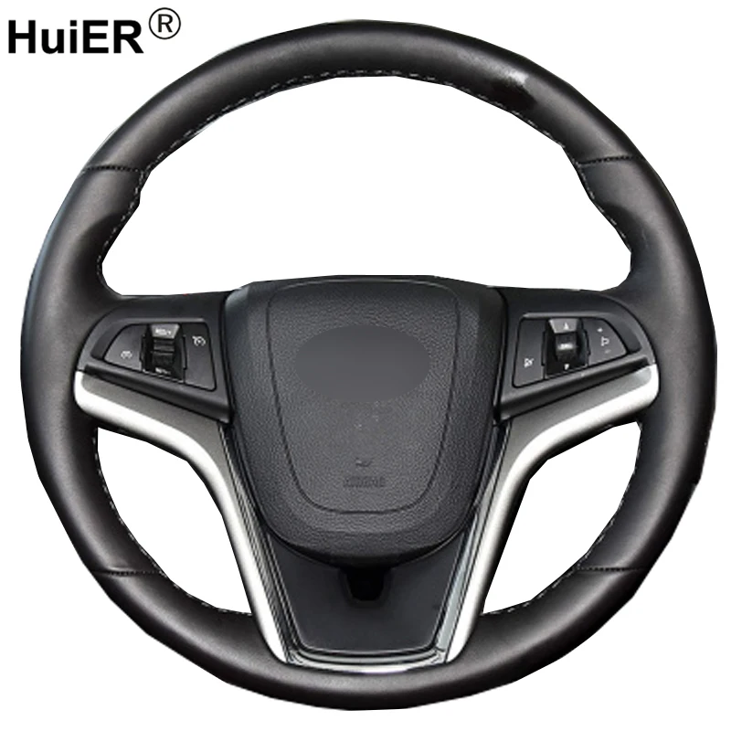 

Hand Sewing Car Steering Wheel Cover Volant Braid on the Steering wheel For Chevrolet Malibu 2011 2012 2013 2014 Volt 2011-2015