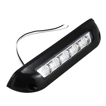 

12V Led Rv Awning Porch Light Ip67 Waterproof Led Light For Marine Caravan Camper Trailer Exterior Camping Lamp Black