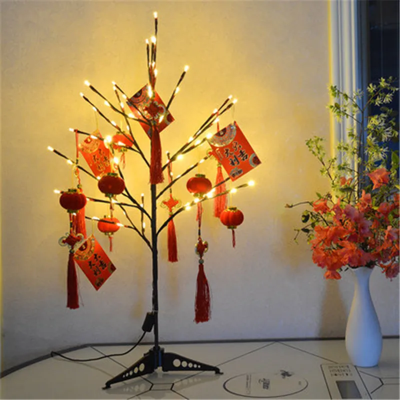  80cm Mini Small Christmas Tree Light Tree Plugging In Lights Led Color Of Macaron Living Room Bedro - 4000313765809