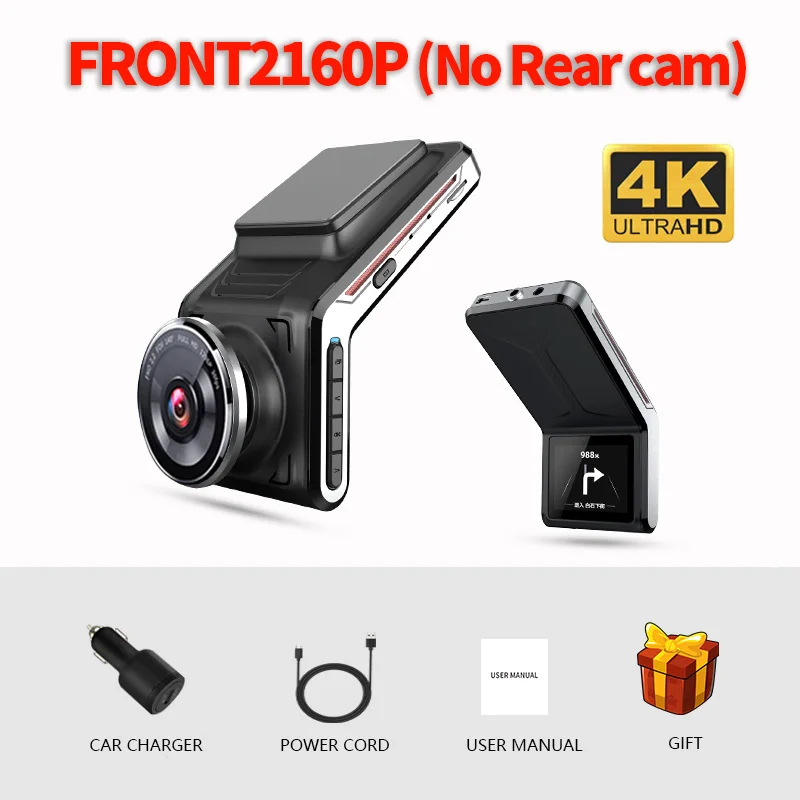 dash cam for car Sameuo U2000 dash cam front and rear 4k 2160P 2 camera CAR dvr wifi dashcam Video Recorder Auto Night Vision 24H Parking Monitor rear camera for car Vehicle Cameras