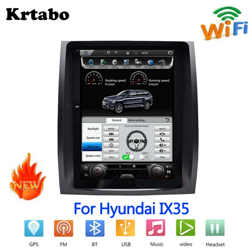 Для hyundai IX35 для Tucson автомобильный Радио Android мультимедийный плеер Автомобильный сенсорный экран gps навигация поддержка Carplay