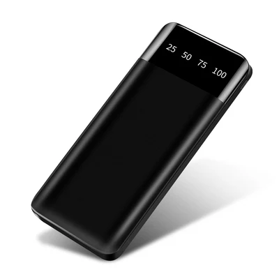Xiaomi power Bank 30000 мАч Внешний аккумулятор для мобильного телефона портативное быстрое зарядное устройство для всех смартфонов зарядное устройство водонепроницаемый - Цвет: Black 30000mAh