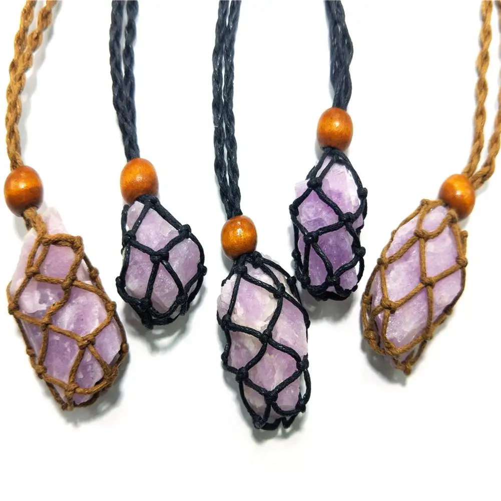 Natural Kunzite Pendant Healing Stone Necklace Lucky Love Perfect Gift for Men Women | Дом и сад