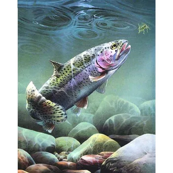 

Souvenir Gifts DIY Fish In Water 5D Diamond Painting Cross Stitch Needlework Crafts Diamond Mosaic Home Decor Diamond Embroidery