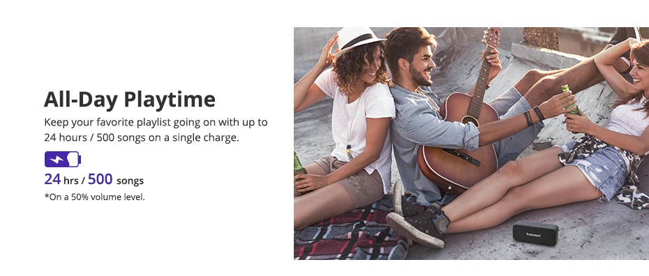 Tronsmart T2 Plus Bluetooth 5.0 haut-parleur 20W haut-parleur Portable 24H colonne IPX7 barre de son avec TWS, Assistant vocal, Micro SD