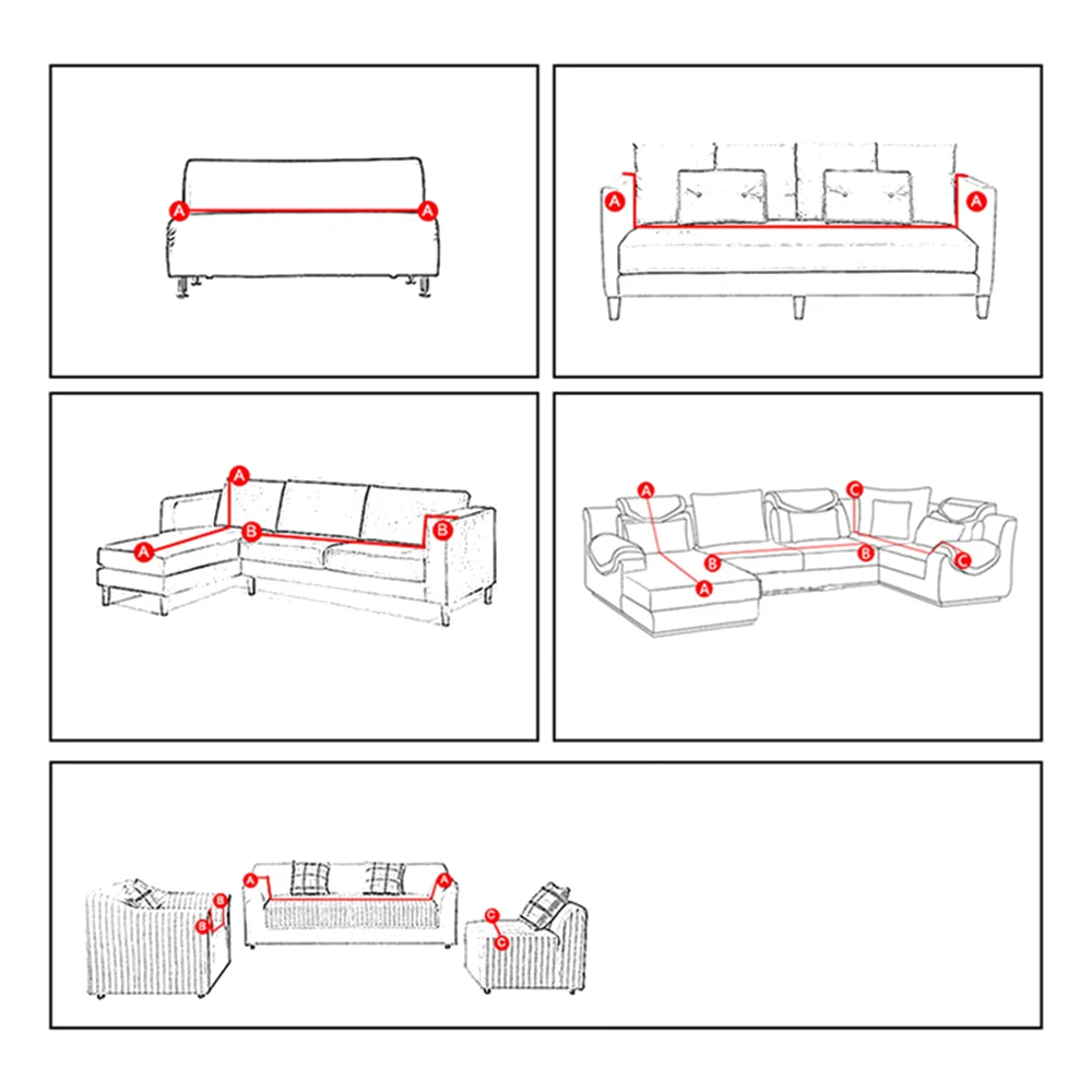 Нескользящие чехлы водонепроницаемый диванная подушка крышка стрейч жаккардовый диван наволочка для одного Loveseat 3 местный 4 местный