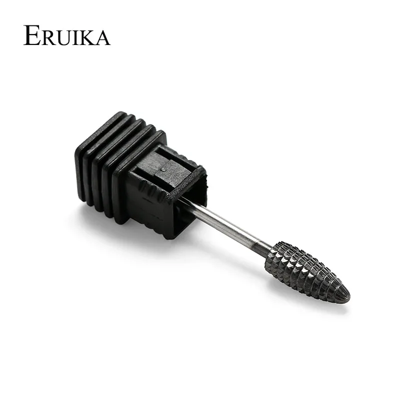 Твердосплавная фреза для ногтей euika 9 типов черная с титановым покрытием