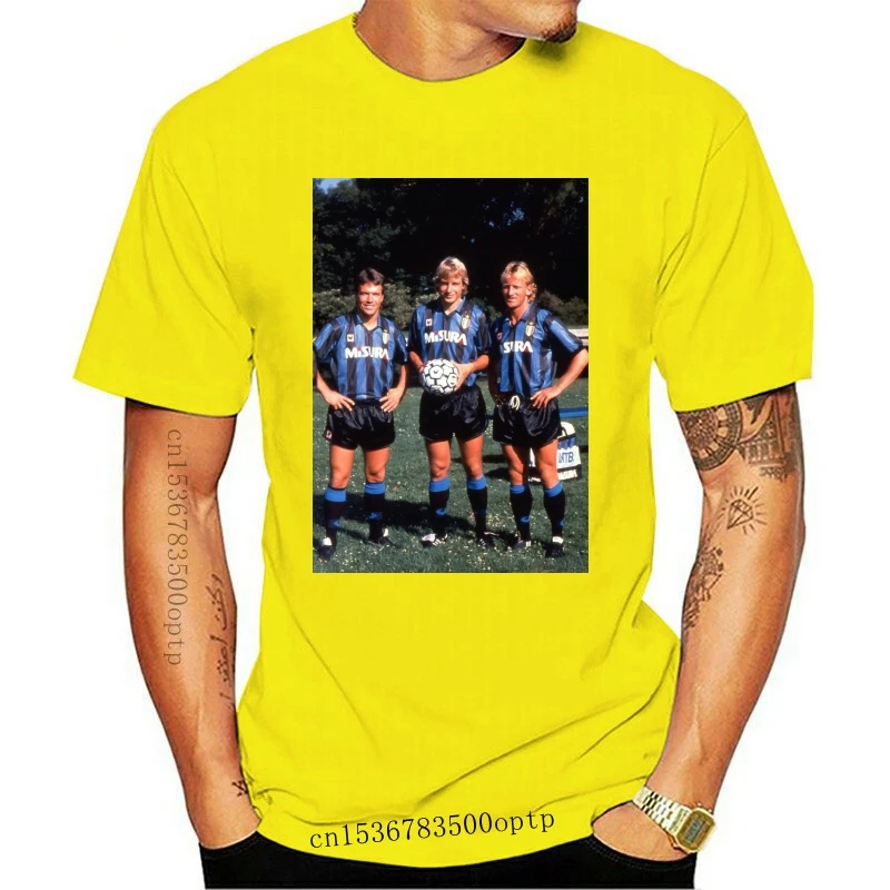 Новая Футболка MAGLIA TRIO German MATTHAUS BREHME KLINSMANN INTER ANNI 80 1 S-M-L-XL | Мужская одежда