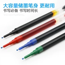 3 шт. пилот Заправка для гелевой ручки BXS-V5RT 0,5 мм подходит для BXRT-V5 BX-GR5 BLRT-VB5 не касайтесь кончиком иглы Тип цвет: черный, синий красный зеленый