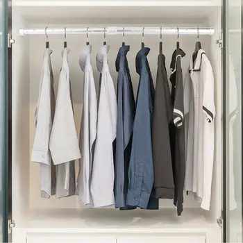 

New Wardrobe Telescopic Rod Extendable Telescopic Shower Curtain Rail Rod Window Curtain Bath Wardrobe Rod Drop Shipping