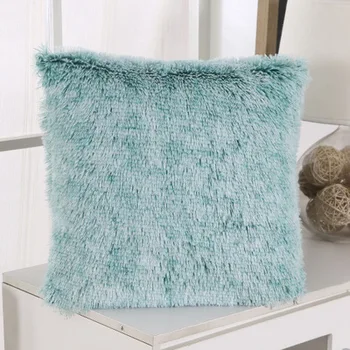 Soft Fur Plush Shaggy Fluffy Cushion Cover Pillowcase Home Decor Pillow Covers Living Room Sofa Fluffy Cushion Pillow Case Cover