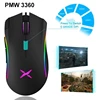 DELUX – souris de jeu filaire ergonomique M625 PMW3360 RGB, 12000 DPI, 7 boutons Usb, capteur optique pour ordinateur PC ► Photo 3/6