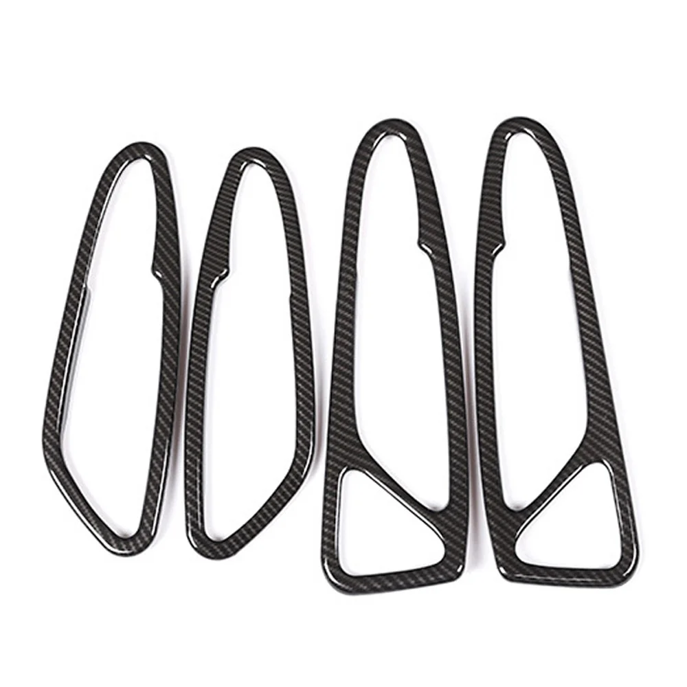 

4pcs car Interior Door Handle Frame Trim auto stylish for Romeo Giulia Stelvio 2017-2018 Car Interior Door Handle Frame