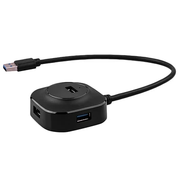 

USB Hub, One to Four USB Expansion Hub, Circular HUB 3.0 Adapter
