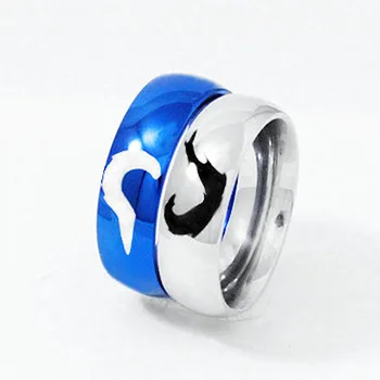 

Male and female students lettering custom titanium steel ring necklace couple pendant pair personalized personalized niche