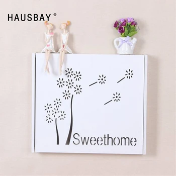 

Electric Meter Decorative Box Wireless Wifi Router Storage Box PVC Wall Hanging Storage Living Room Home Decor Ornaments 04137