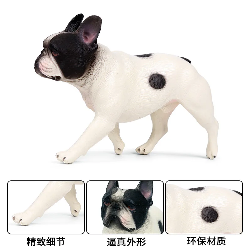 Children Gift Solid Static Model Animal World Canine Model Bulldog Pet Dog Garage Kit Toy Decoration