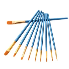 Различные Форма круглым заостренным кончиком набор нейлоновых волосяных Краски ing кисти набор 10 шт./компл. акварельные кисточки для гуаши Краски кисти для художника поставки